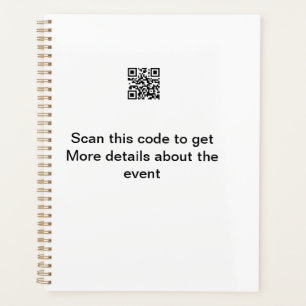 Simple Q R code scan business event template atext Planner
