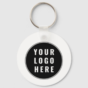 Simple QR Code Business Logo Modern Key Ring