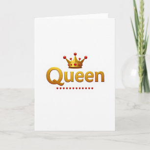 Simple Queen Crown Card