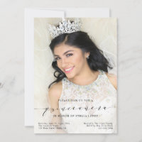 Simple Quinceañera 15th Birthday Pary Photo