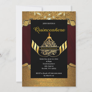 Simple Quinceanera Invitation