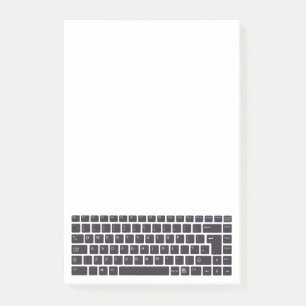 Simple QWERTY Keyboard Computer Post-it Notes