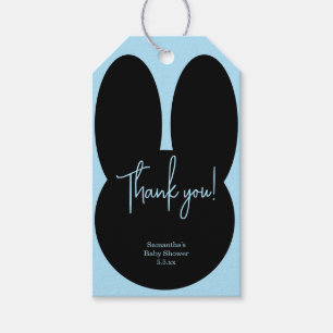Simple Rabbit baby shower thank you Gift Tags