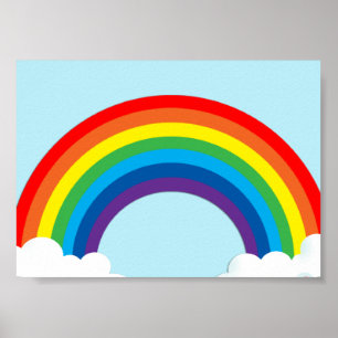 Simple rainbow poster