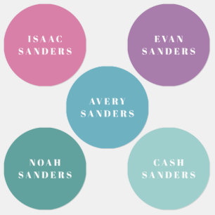 Simple Rainbow Waterproof Clothing Name