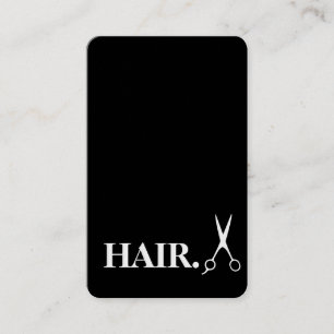 Simple Razor Gold Blade Barber Business Card