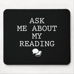 Simple reading book lover - men women - reading mouse mat