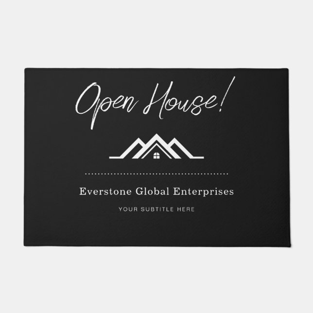 Simple Real Estate Agent Business Doormat (Front)