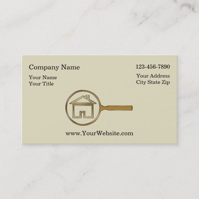 Simple Real Estate Business Cards (Front)