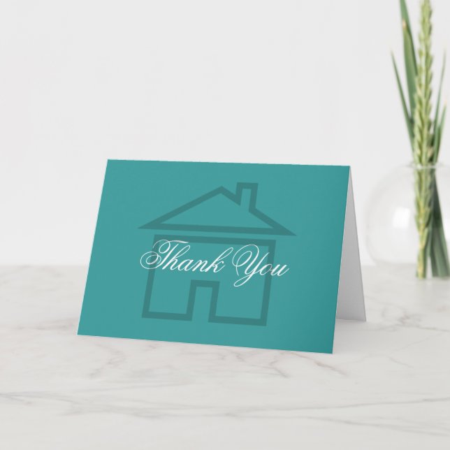 Simple Real Estate Business Thank You Cards (Front)