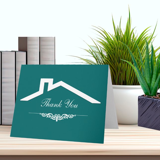 Simple Real Estate Business Thank You Cards (Creator Uploaded)