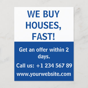 Simple Real Estate Investor  We Buy Houses  Flyer