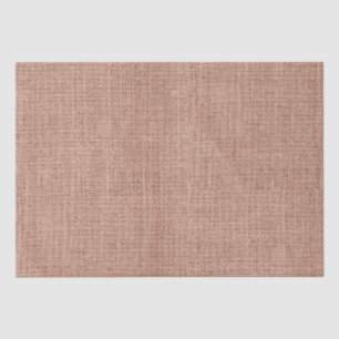 Simple Realistic Burlap Rustic Feminine Blush Pink Tissue Paper