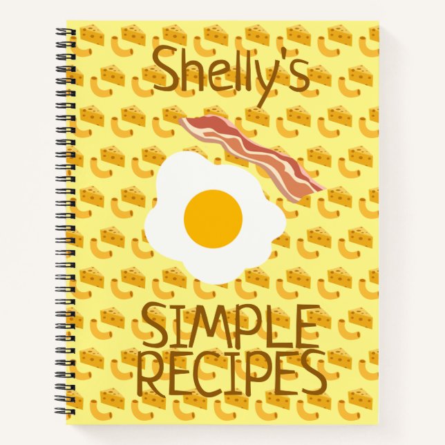 Simple Recipes Custom Notebook (Front)