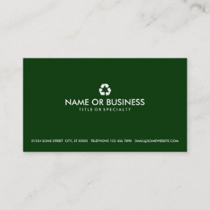 simple recycle business card