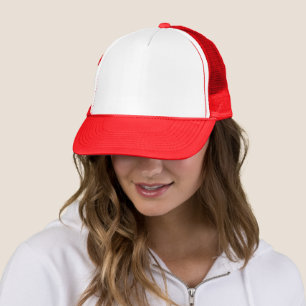 Simple Red And White Authority® Trucker Hat