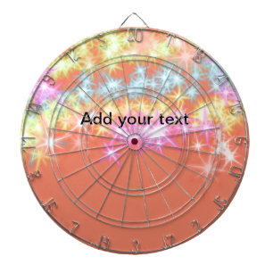 Simple red blue green sparkle stars add your text dartboard