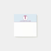 Simple Red Caduceus Nurse Medical Symbol
