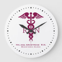 Simple Red Caduceus Nurse Office