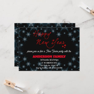 Simple Red Happy New Year Cards