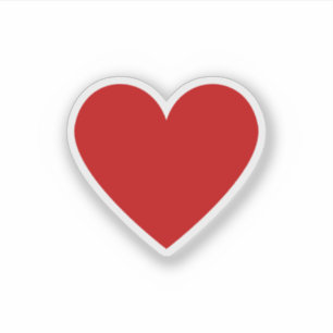 Simple Red Heart Classic Love Minimal Chic Vinyl