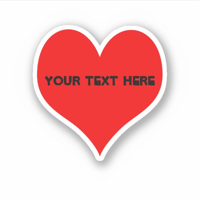 Simple Red Heart Design  (Front)