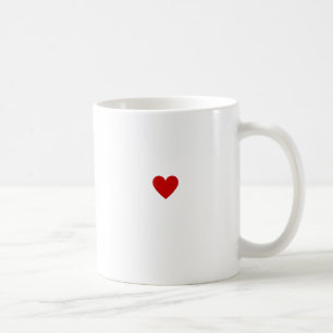 Simple Red Heart Love Classic Modern Minimal Chic Coffee Mug