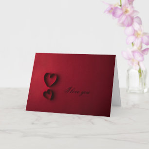 Simple red love card