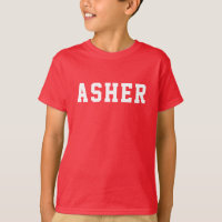 Simple Red Personalised Name