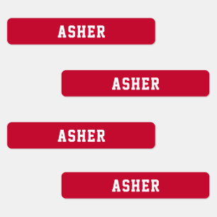 Simple Red Personalised Skinny