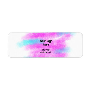Simple red pi watercolor add your logo custom text