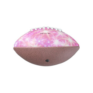 Simple red pink glittersparkle stars add your text american football
