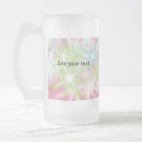 Simple red pink glittersparkle stars add your text