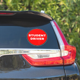 [Simple Red Sign] Student Driver