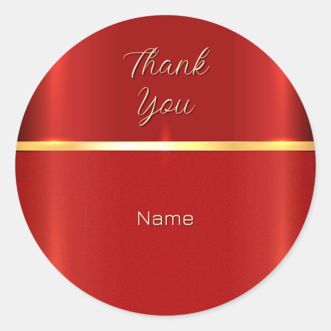 Simple Red Sticker (Front)