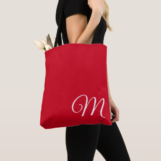 Simple Red Tote Bag