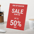 Simple Red White  Business Promotional Sale