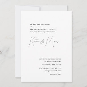 Simple Rehearsal Dinner Invitation