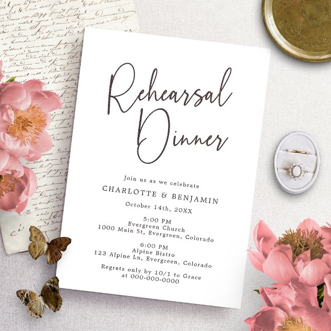 Simple Rehearsal Dinner Invitation (Creator Uploaded)
