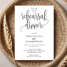 Simple Rehearsal Dinner Invite,Rehearsal Dinner In