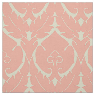 Simple Renaissance Damask, Blush Pink Fabric
