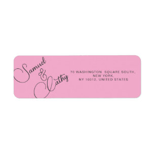 Simple Replace Name & Address Return Address Label
