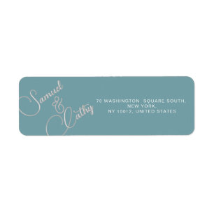 Simple Replace Name & Address Return Address Label