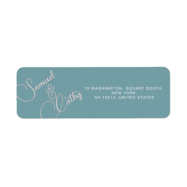 Simple Replace Name & Address Return Address Label (Front)