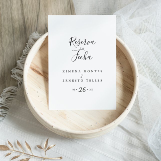 Simple Reserva la Fecha Postcard (Creator Uploaded)