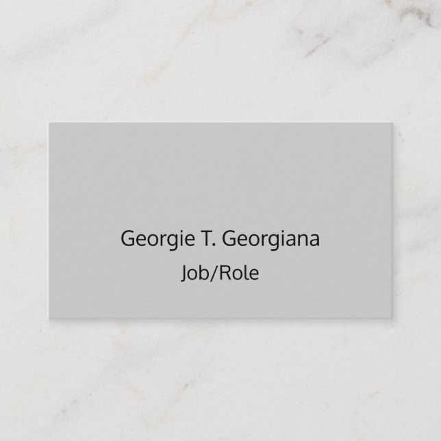 Simple, Respectable Business Card (Front)