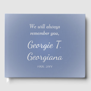 Simple, Respectable Memories Guestbook
