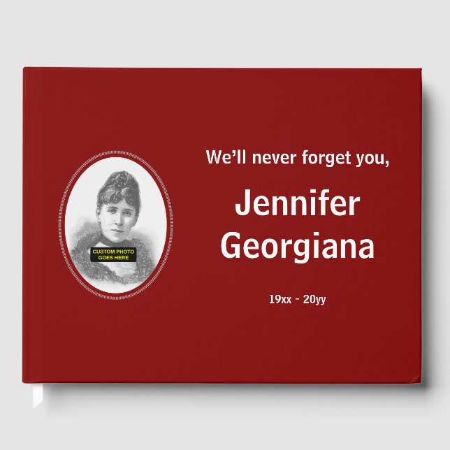 Simple, Respectable Sympathies Guestbook (Front)