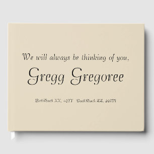 Simple & Respectable Sympathy Guestbook