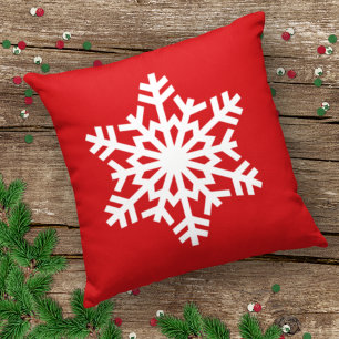 Simple Retro Chic Seasonal Ice Crystal Cabin Porch Cushion
